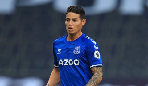 James Rodríguez, Tottenham vs Everton
