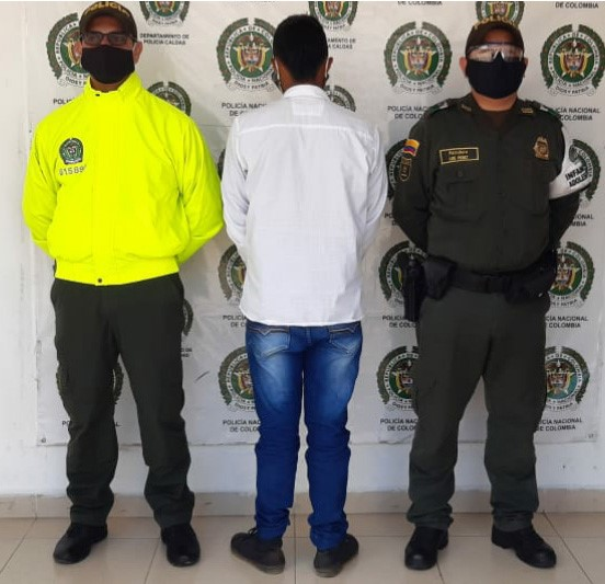 Fue capturado en el occidente de Caldas