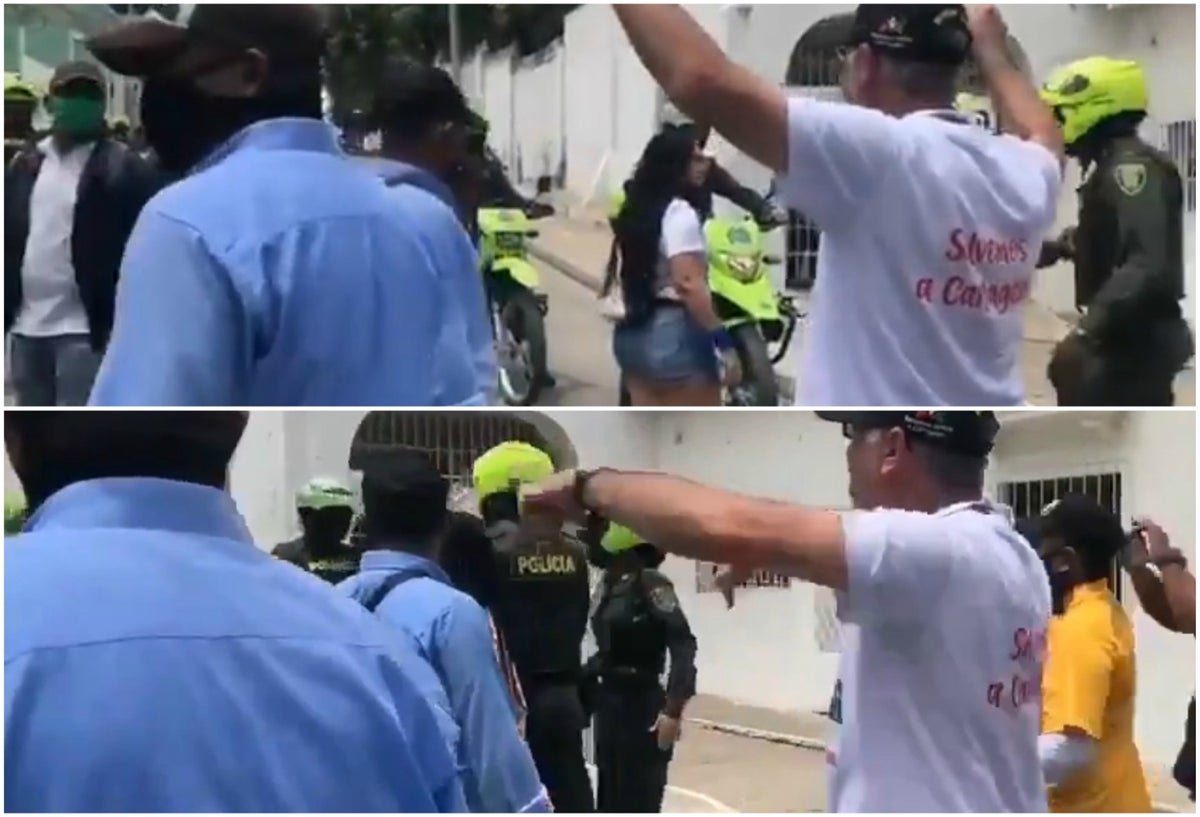 William Dau en protestasc