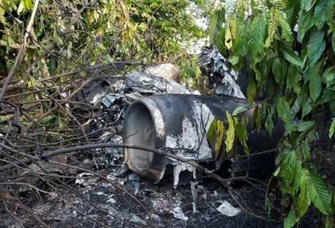 Accidente de avión con droga en Guatemala