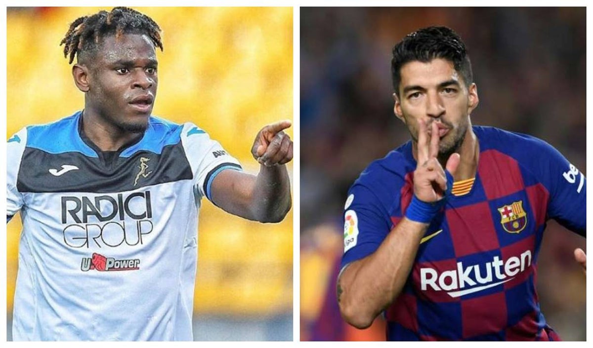 Duván Zapata y Luis Suárez