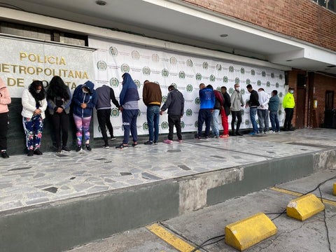 Captura de bandas en Bogotá