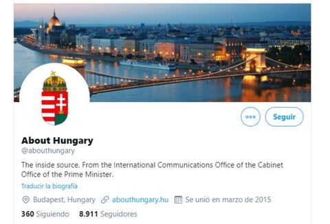 Cuenta de Twitter del Gobierno húngaro