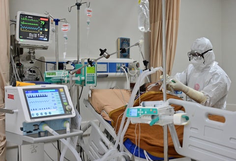 Pacientes contagiados de coronavirus