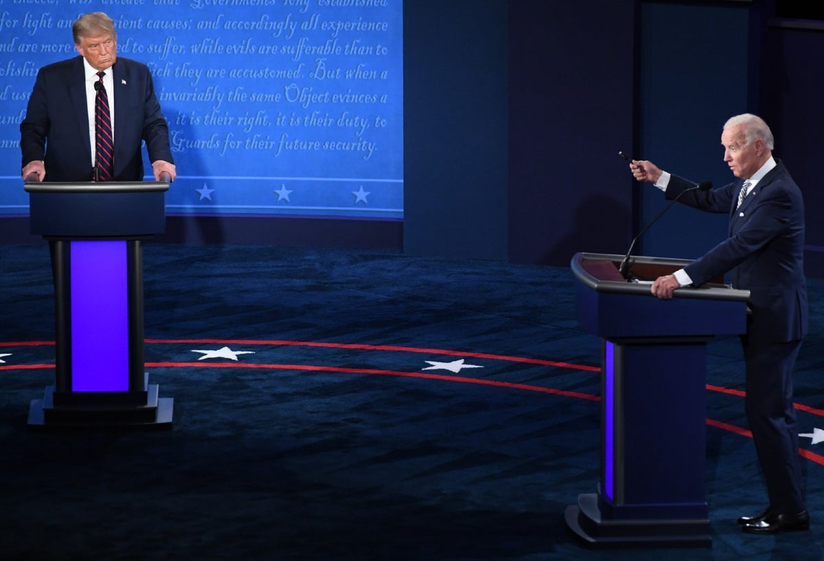 Debate presidencial en EE.UU. entre Joe Biden y Donald Trump