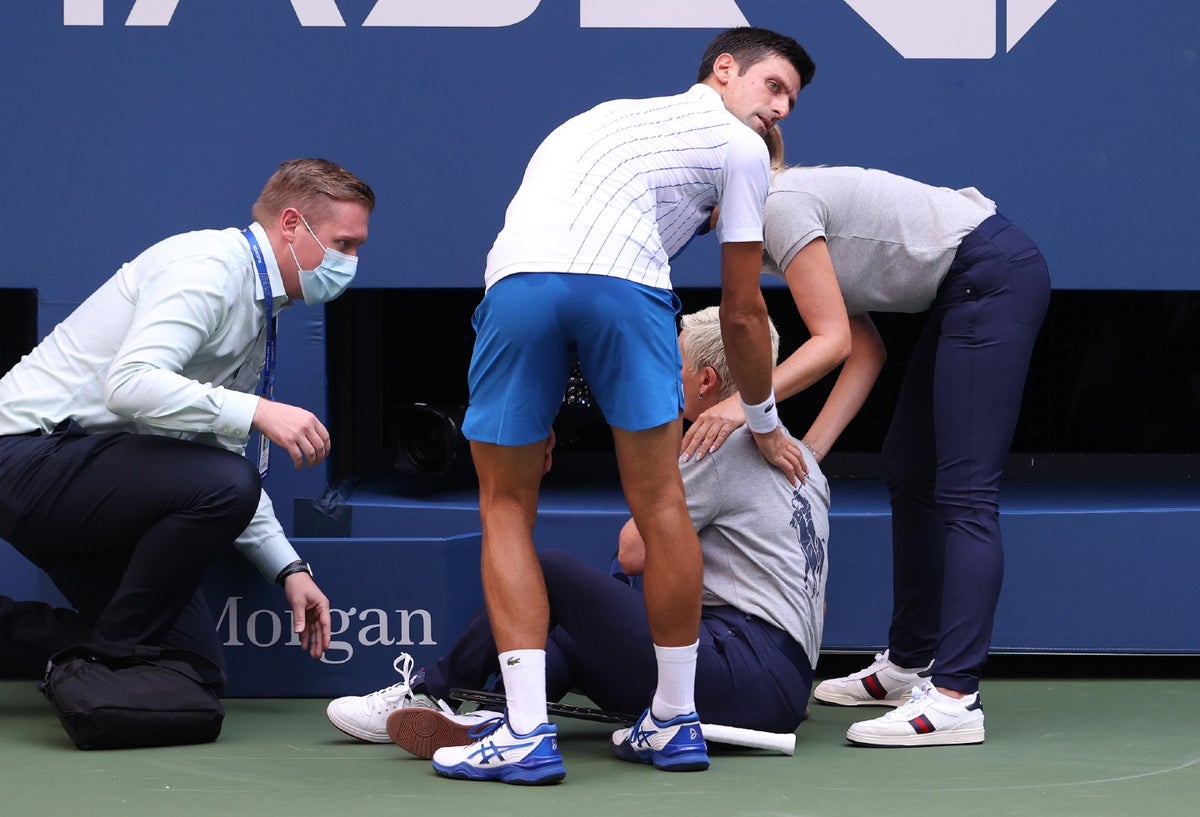 Novak Djokovic golpeó a jueza en US Open