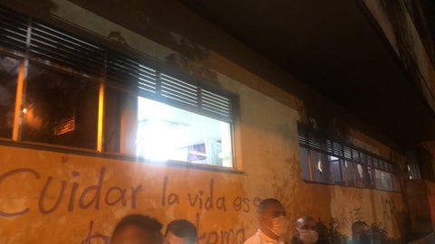 Así quedaron las instalaciones de la Unidad Permanente de Derechos Humanos.