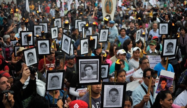 Estudiantes desaparecidos en México