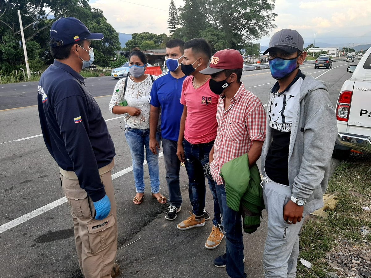 Migrantes venezolanos de vuelta a Colombia