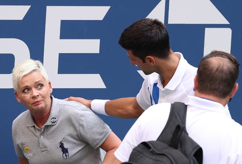 Novak Djokovic agredió a la jueza