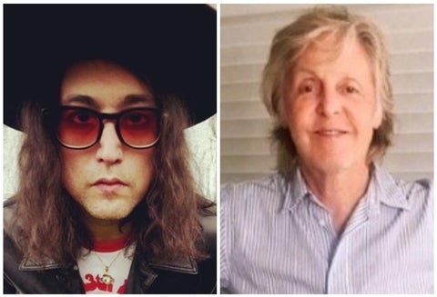 Sean Ono Lennon y Paul McCartney