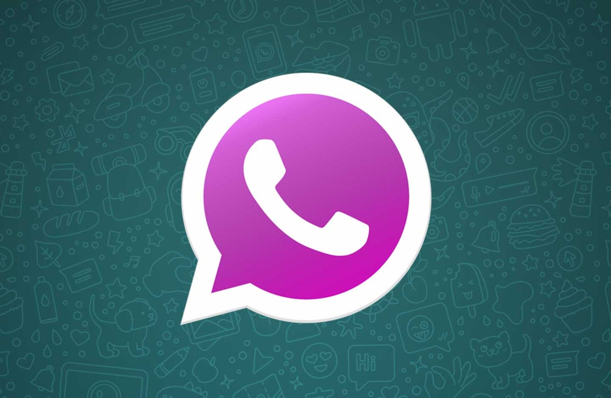 Logo WhatsApp rosado