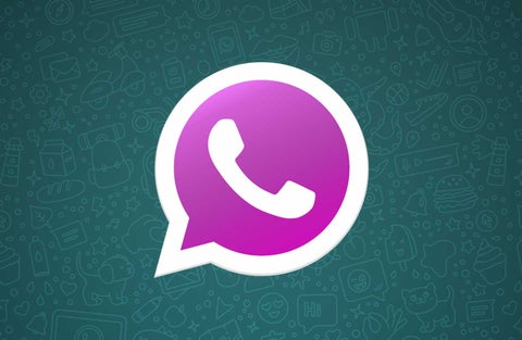 Logo WhatsApp rosado
