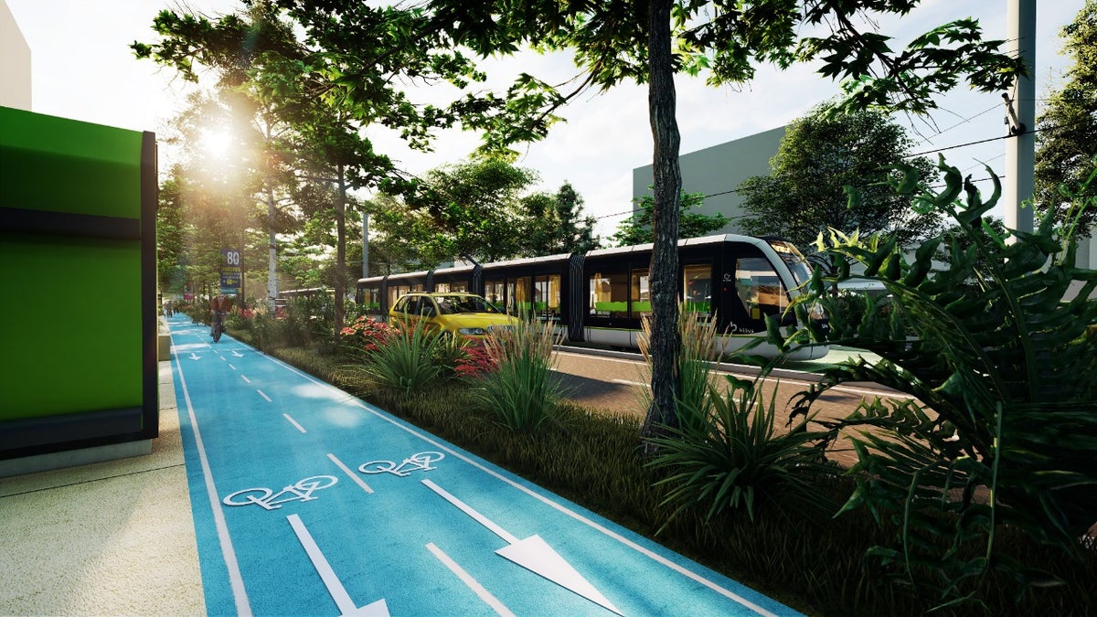 Render del Metro de la 80 en Medellín