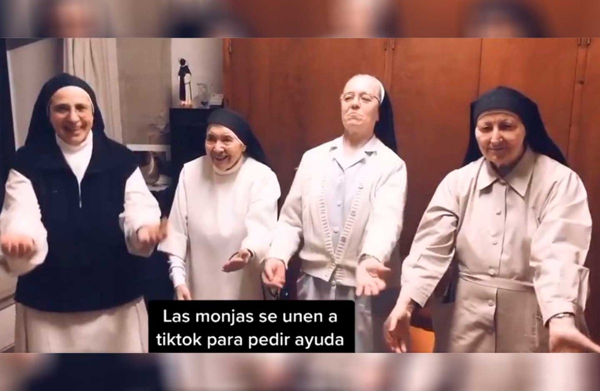 Monjas publican video TikTok para pedir donaciones