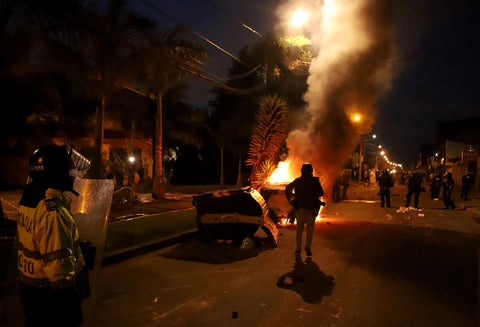 Protestas en Villa Luz, 10 de septiembre de 2020