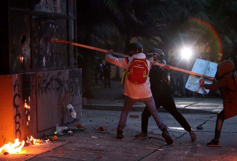 Protestas en Villa Luz, 10 de septiembre de 2020
