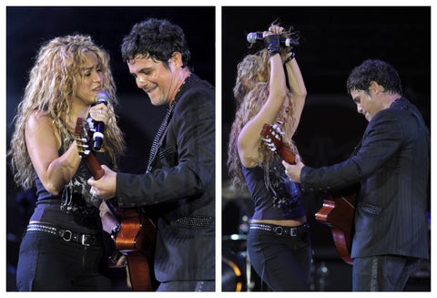 Shakira y Alejandro Sanz