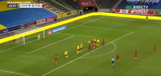 Gol 100 Cristiano con Portugal