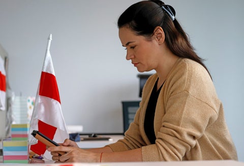 Svetlana Tijanóvskaya, líder opositora en Bielorrusia