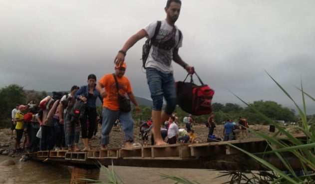 Trochas en la zona de Frontera entre Colombia y Venezuela