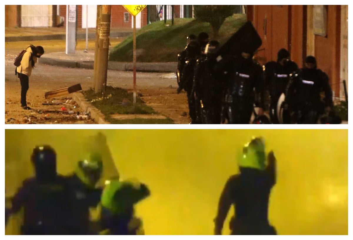 Policías disparan frente a CAI Verbenal en medio de protestas