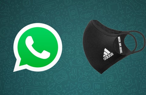 Estafa en WhatsApp con tapabocas