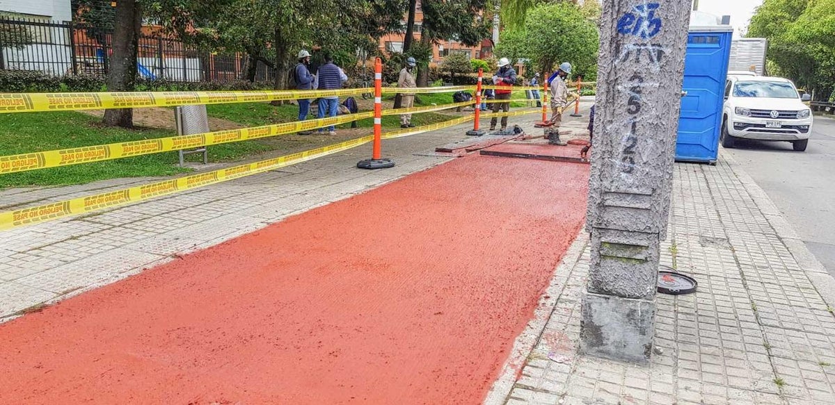 Ciclorutas de Bogotá tendrán pavimento pigmentado