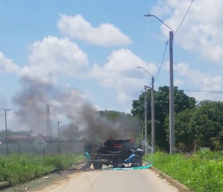 Explosión vehículo en Arauquita