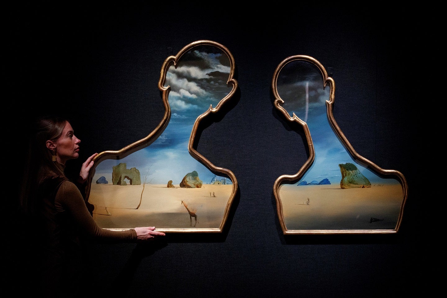 Salvador Dalí "Couple aux têtes pleines de nuages"