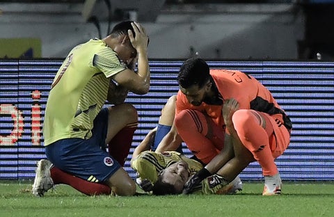 Lesión Santiago Arias, Selección Colombia