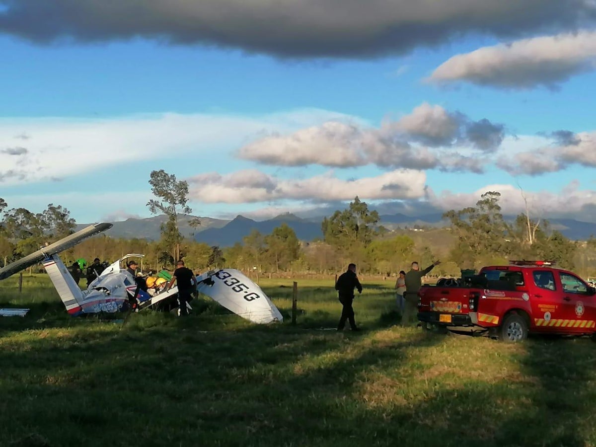 Avioneta accidentada en Ubaté (Cundinamarca)