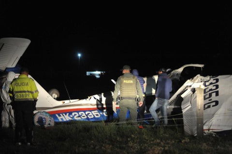 Avioneta accidentada en Ubaté (Cundinamarca)