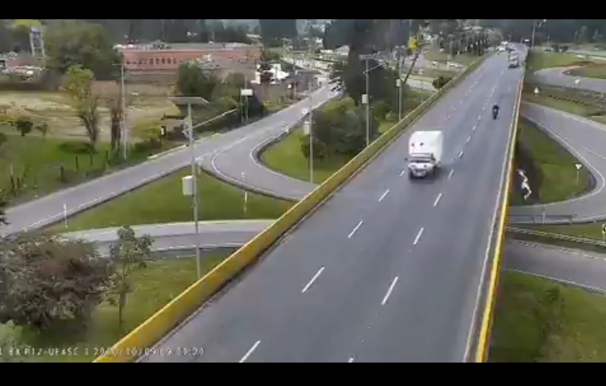 Accidente de ciclista en Chía