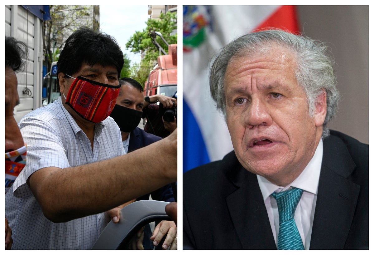 Evo Morales y Luis Almagro
