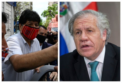 Evo Morales y Luis Almagro