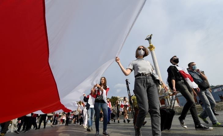 Manifestaciones en Bielorrusia