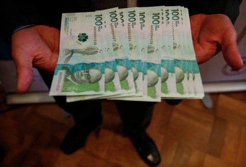 Billete de cien mil - Dinero - Pesos
