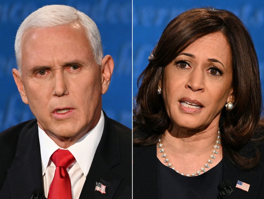 Mike Pence y Kamala Harris
