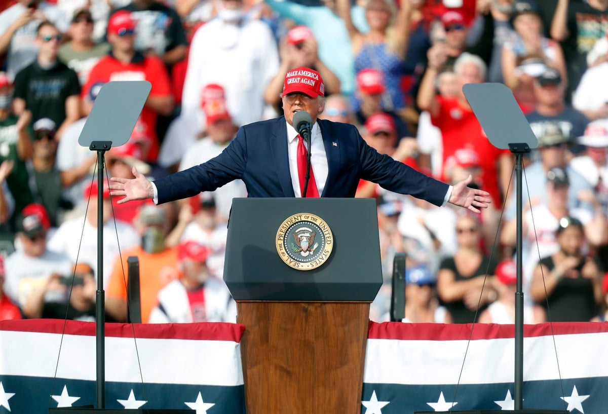 Donald Trump en Tampa, Florida. 29 de octubre de 2020
