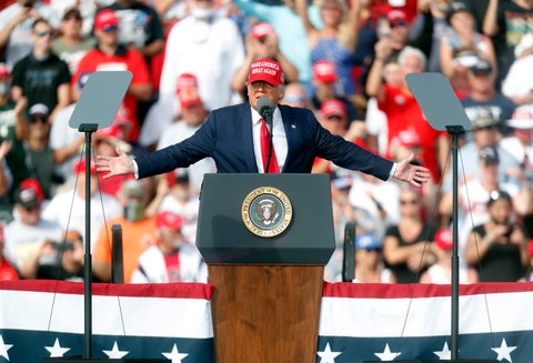 Donald Trump en Tampa, Florida. 29 de octubre de 2020