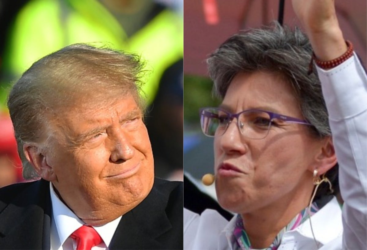 Donald Trump y Claudia López