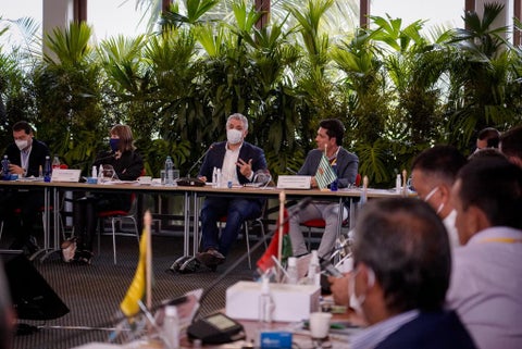 El presidente Duque invitó a los mandatarios seccionales a trabajar en equipo