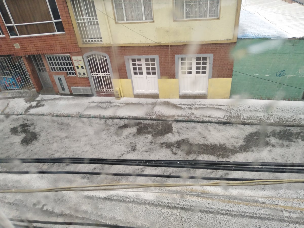 Granizada en Bogotá