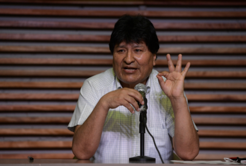 Evo Morales, expresidente de Bolivia