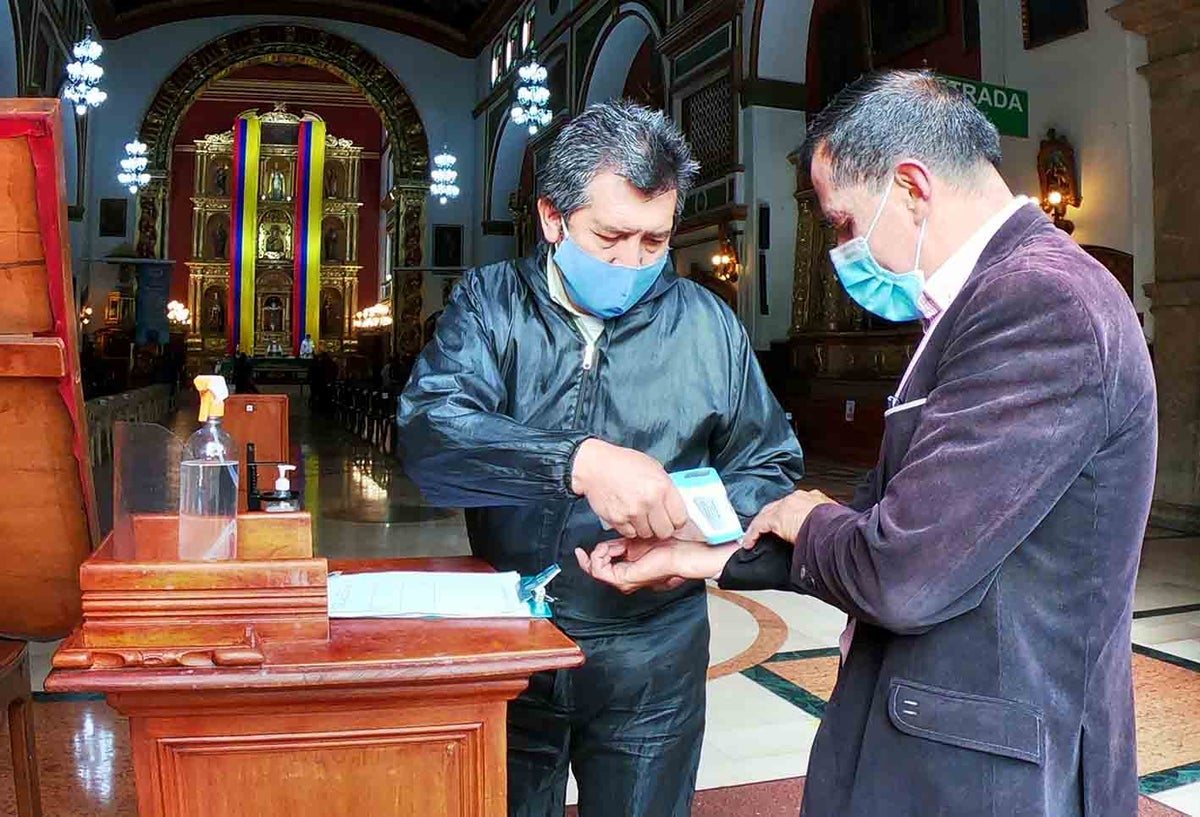 Iglesias Católicas con protocolos de bioseguridad / Coronavirus en Colombia