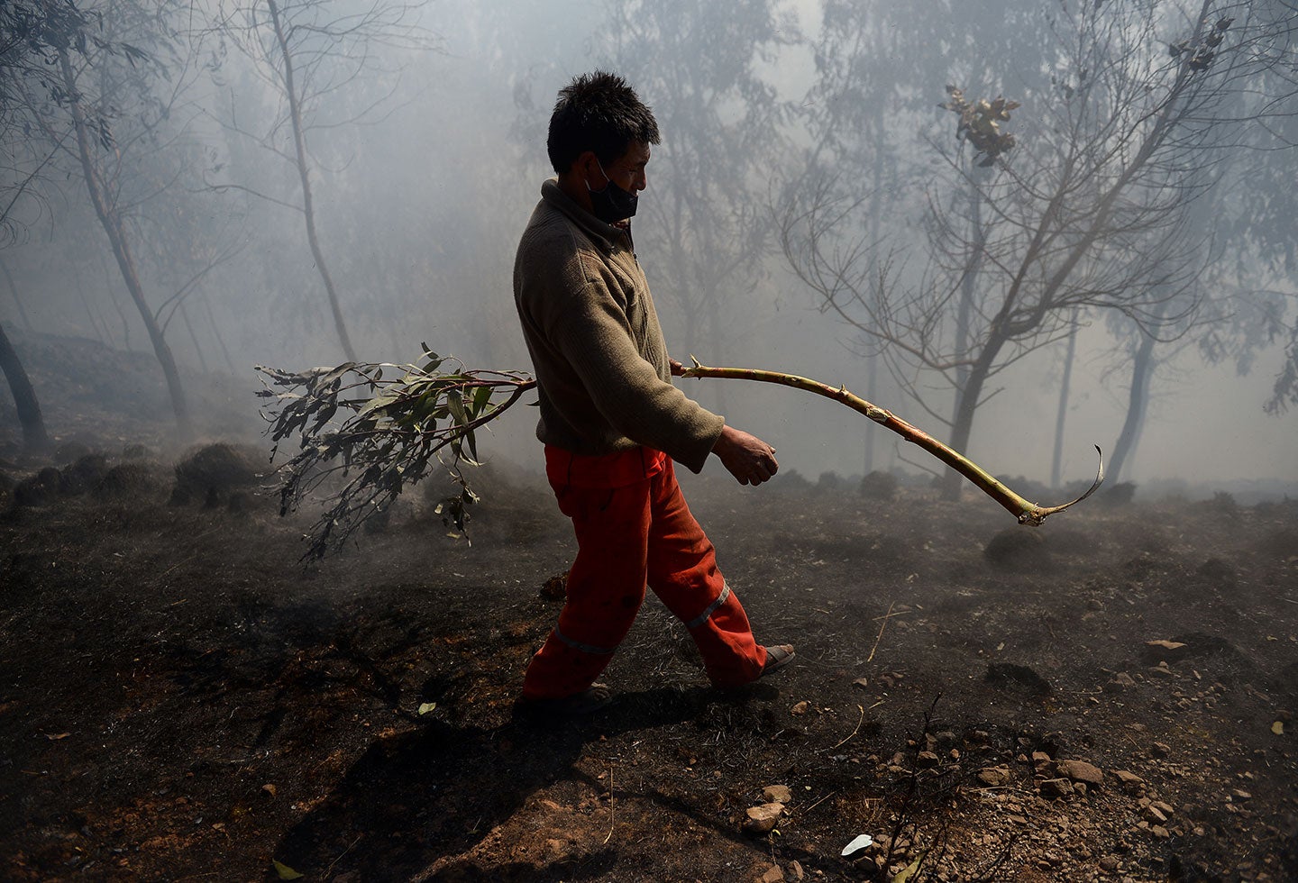 Incendio en Cusco, cerca del parque arqueológico