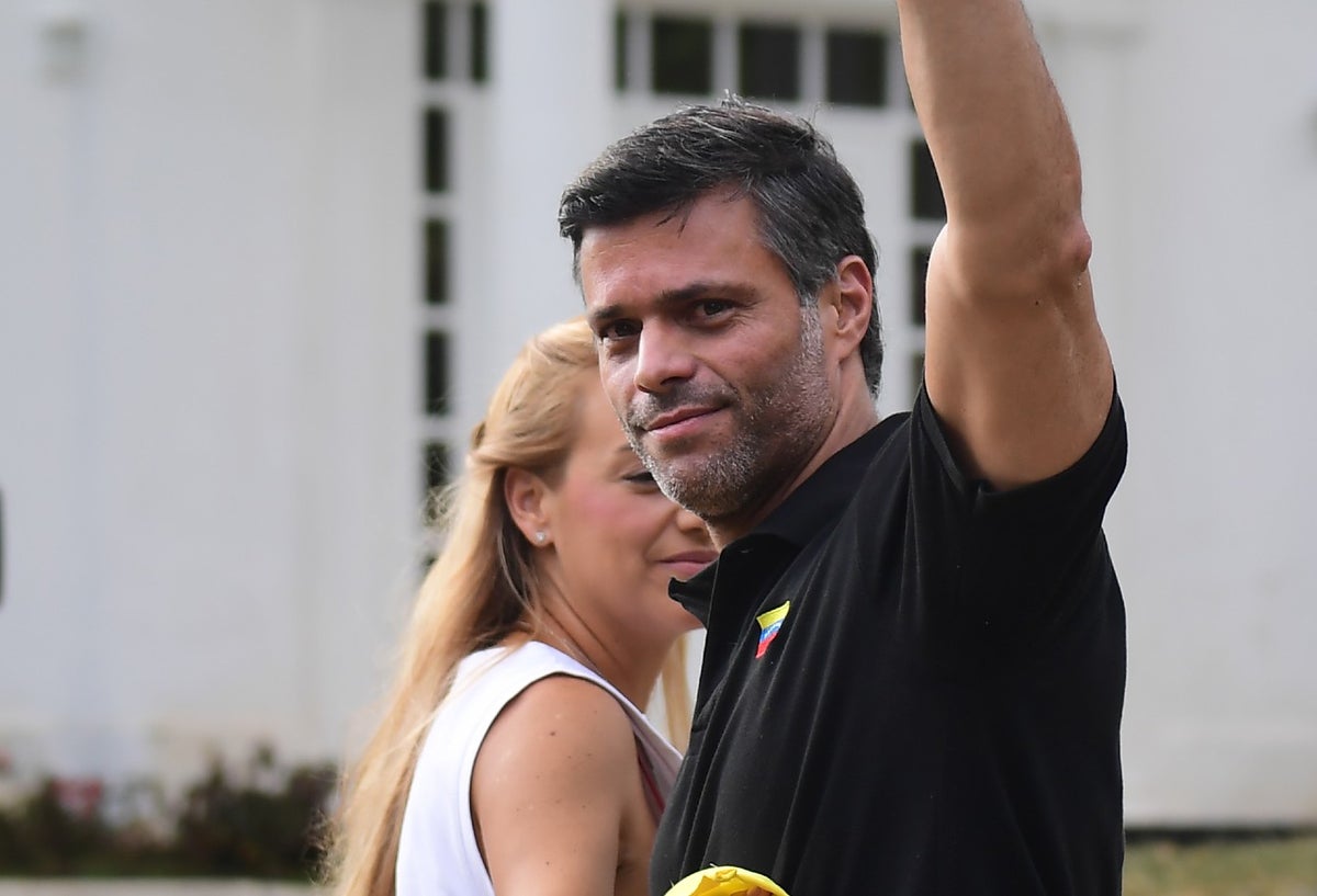 Leopoldo López junto a Lilian Tintori