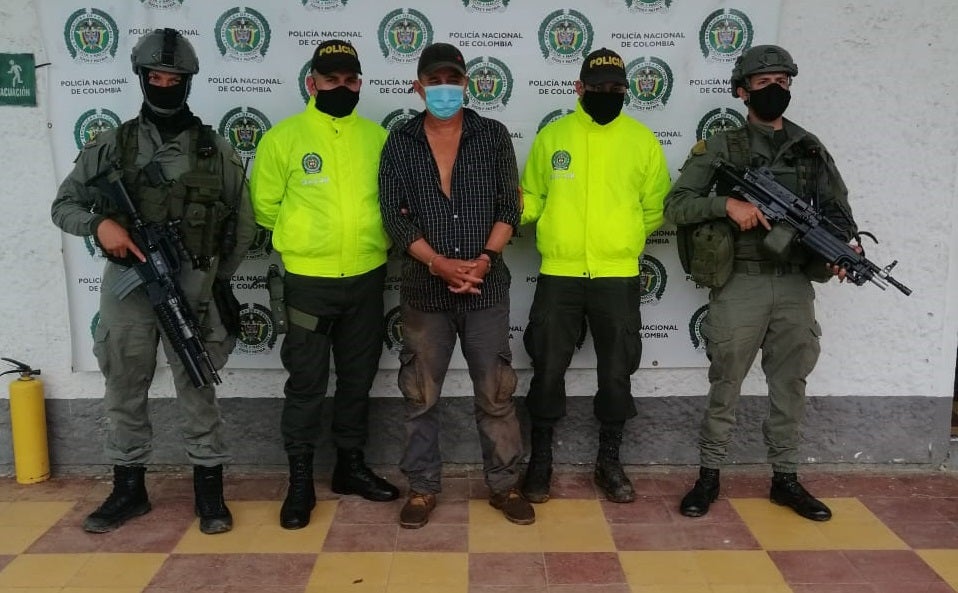 Capturado presunto integrante de 'Los Caparros' en Antioquia