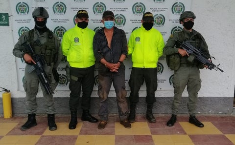 Capturado presunto integrante de 'Los Caparros' en Antioquia